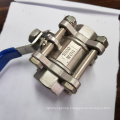 casting 304 316 3PC ball valves by luwei